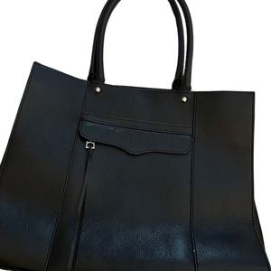 NWOT Rebecca Minkoff Black Leather Tote Bag